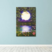 Vollmond Leinwanddruck (Insitu (Holzboden))