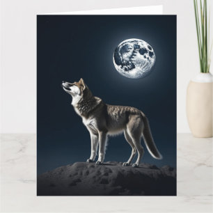 Vollmond leuchtet auf der Wolf-Blank Karte