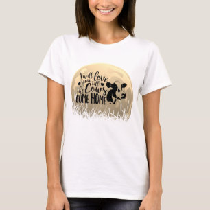 Vollmond Liebe bis die Kühe Zuhause kommen T-Shirt