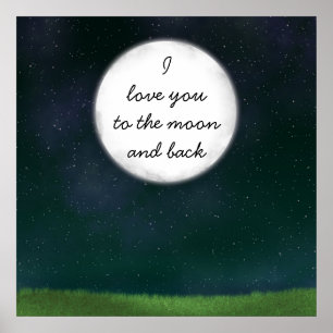 Vollmond-Liebe Sie Poster