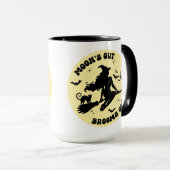 Vollmond lustige Halloween-Brüche mit witziger Sti Tasse (VorderseiteRechts)