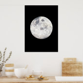 Vollmond-Malplakat Poster (Küche)