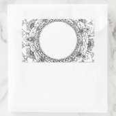 Vollmond Mandala Rectangle Aufkleber (Tasche)