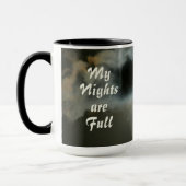 Vollmond Meine Nacht ist eine volle Nachtschicht Tasse (Links)