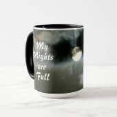 Vollmond Meine Nacht ist eine volle Nachtschicht Tasse (Vorderseite Links)