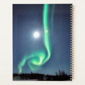 Vollmond mit Aurora | Yellowmesser Kanada Planer (Rückseite)