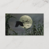 Vollmond mit Crow Visitenkarte (Rückseite)