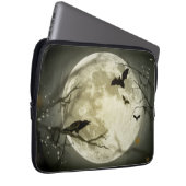 Vollmond mit Fledermäusen und Raven Laptopschutzhülle (Vorne Rechts)