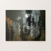 Vollmond mit nächtlichen Zitaten Puzzle (Horizontal)