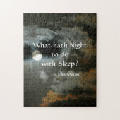 Vollmond mit nächtlichen Zitaten Puzzle (Vertikal)