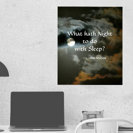 Vollmond mit Nachtquote Nightshift Poster