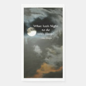 Vollmond mit Nachts Zitat Mysteriös Serviette (Vorderseite)