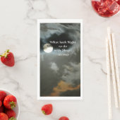 Vollmond mit Nachts Zitat Mysteriös Serviette (Beispiel)