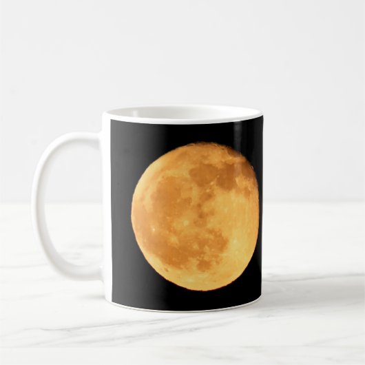 Vollmond mit Orange Glow Tasse (Links)