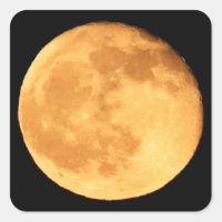 Vollmond mit Orangenglühen