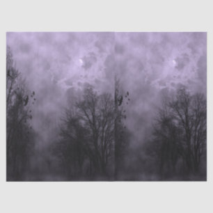 Vollmond mit Ravens Lila Nebelpapier Seidenpapier