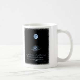 Vollmond mit Sprichwort des gebürtigen Amerikaner Kaffeetasse