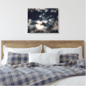 Vollmond mit Wolken Leinwanddruck (Insitu (Schlafzimmer))