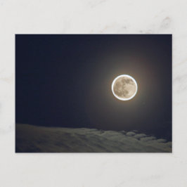 Vollmond mit Wolken Postkarte