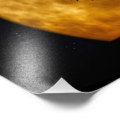 Vollmond Mitternacht Foto drucken (Ecke)