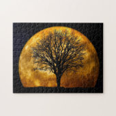 Vollmond-Mitternacht-Puzzlespiel Puzzle (Horizontal)