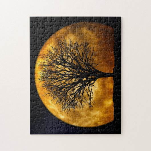 Vollmond-Mitternacht-Puzzlespiel Puzzle (Vertikal)