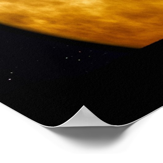 Vollmond Mitternachtposter Poster (Ecke)