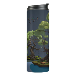 Vollmond Mitternachtssumpf Personalisiert Thermosbecher