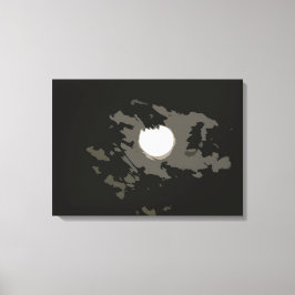 Vollmond Modern Print Leinwanddruck