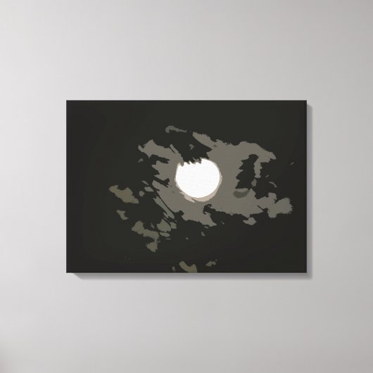Vollmond Modern Print Leinwanddruck (Vorderseite)