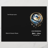 Vollmond Mondhimmlische 3D-Nacht-Himmel-Chic (Rückseite)