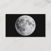 Vollmond-Mondplaneten-Kugel Visitenkarte (Rückseite)