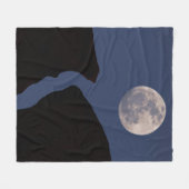 Vollmond | Monumental, Arizona Fleecedecke (Vorderseite (Horizontal))