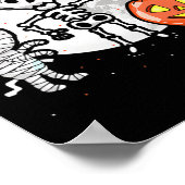 Vollmond Mummy Ghost Ans Beängstigend Sceleton Poster (Ecke)