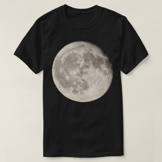 Vollmond Nachthimmel auf dem Mond T-Shirt (Design vorne)