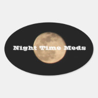 Vollmond-nächtliche Med-Aufkleber