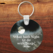 Vollmond nächtliche Preisliste Nachtverschiebung Schlüsselanhänger (Vorderseite)