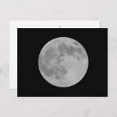 Vollmond nah postkarte (Vorne/Hinten)