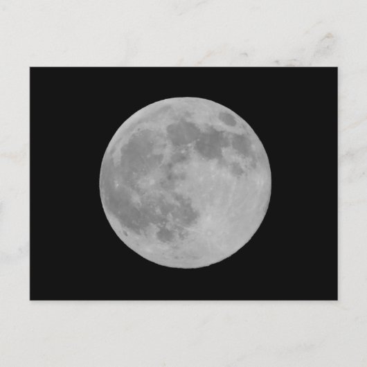 Vollmond nah postkarte (Vorderseite)
