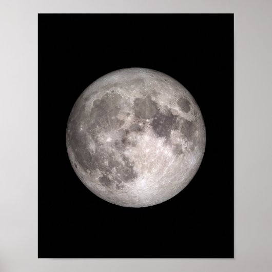 Vollmond-NASA-Bild Poster (Vorne)