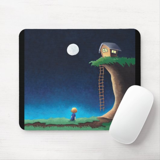 Vollmond Night Sky Mouse Pad Mousepad (Mit Mouse)