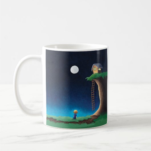 Vollmond Night Sky Tasse (Links)