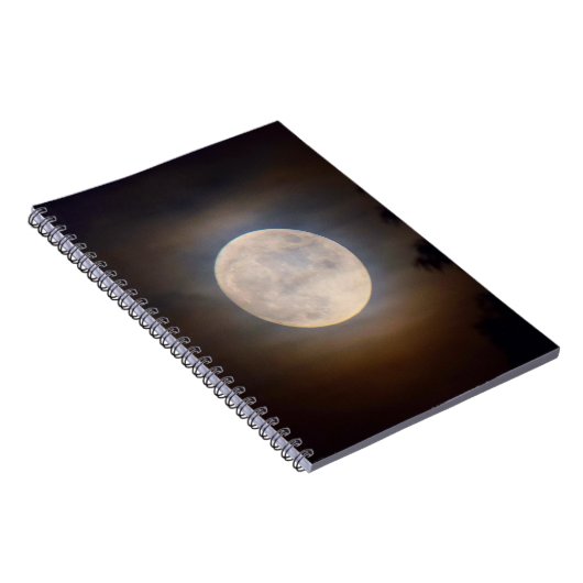 Vollmond-Notebook Notizblock (Rechte Seite)