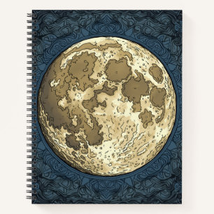 Vollmond Notizblock