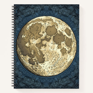 Vollmond Notizblock