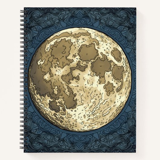 Vollmond Notizblock (Vorderseite)