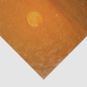 Vollmond Orange Sunset Beach Sketch Kunst Seidenpapier (Ausschnitt)