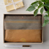 Vollmond Orange Sunset Beach Sketch Kunst Seidenpapier (Geschenk)