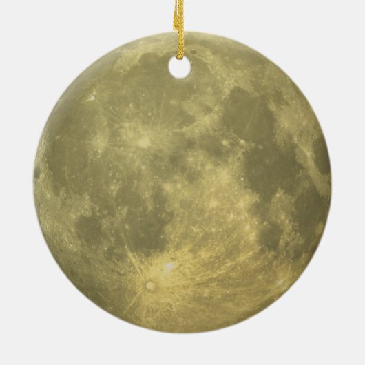 Vollmond-Ornament Keramik Ornament (Hinten)