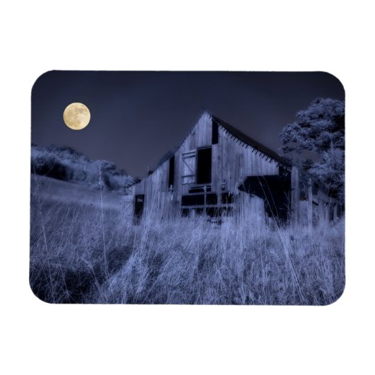 Vollmond-Overhead | Altgewitterter Stall Magnet (Horizontal)